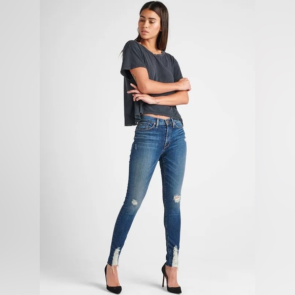 🇬🇧Hudson~Barbara High Rise Super Skinny Ankle Jean Size 25 - Lockdown Wash NWT - Picture 1 of 10